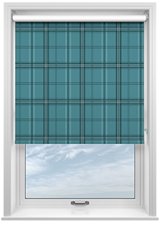 Falkirk, Aqua - Roller Blind